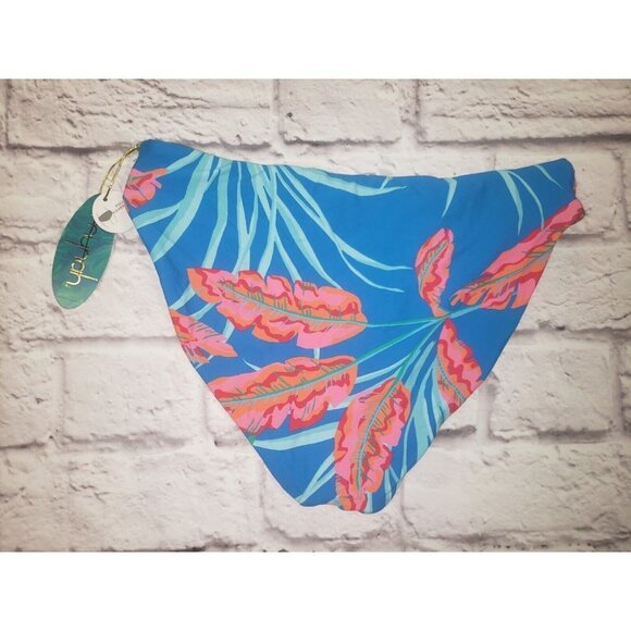 NEW Mynah Women's Size Small 2pc Blue Tropical Tankini Swimsuit Set - Picture 6 of 7